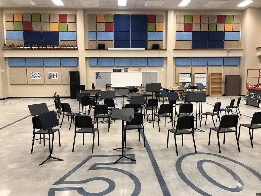 Johnson High School's new band hall