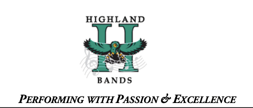 Highland High School logo and motto