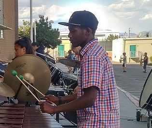 Rancho High School percussionist