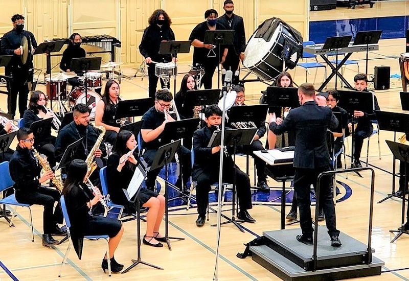 Eisenhower High School ensemble performance