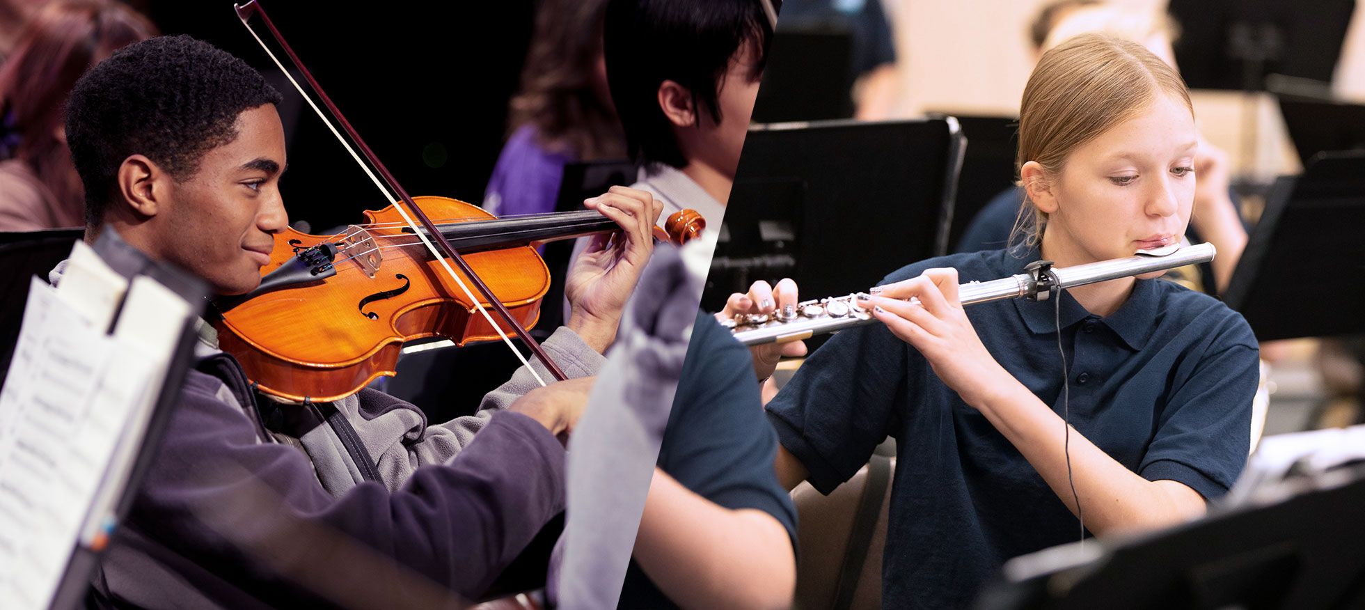 Kids playiing instruments