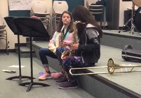 music students at Metlakatla High School