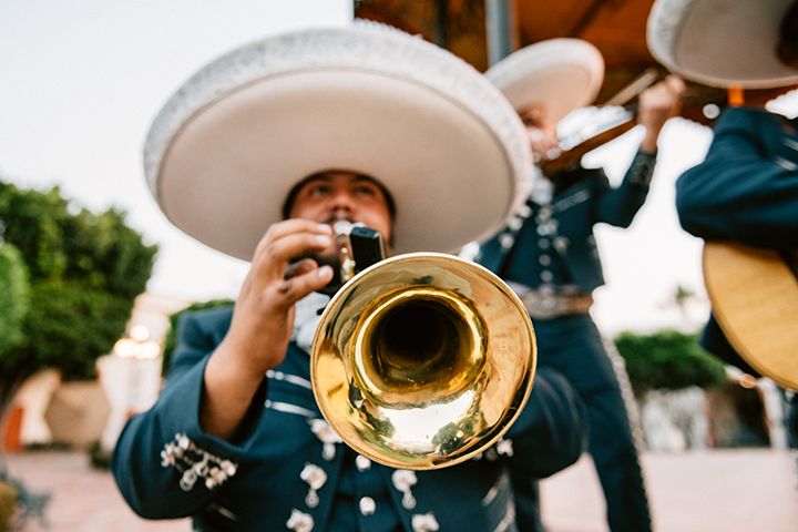 Mariachi Band Playing.