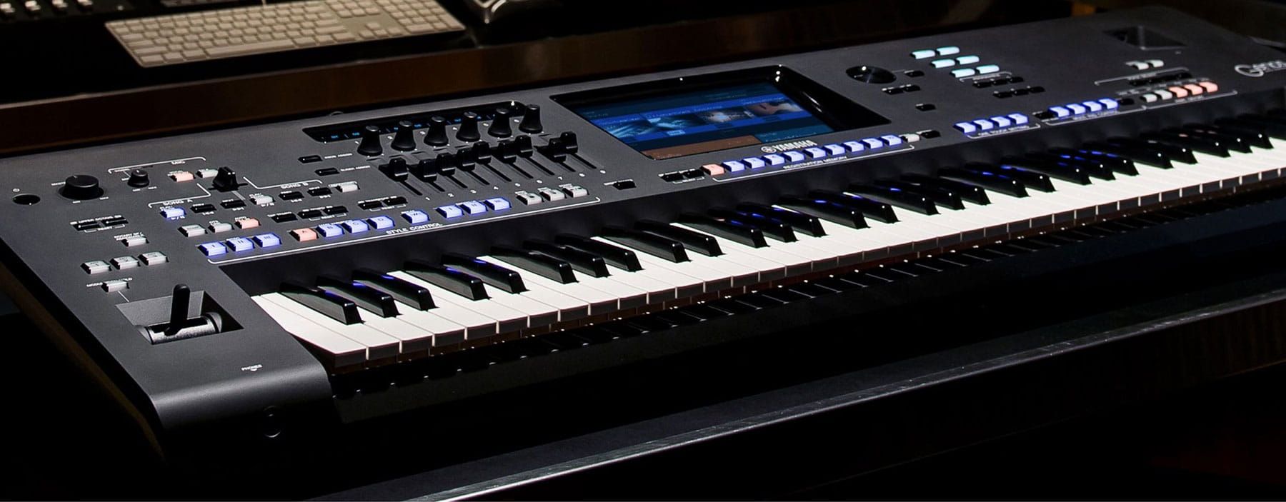 Black electric keyboard