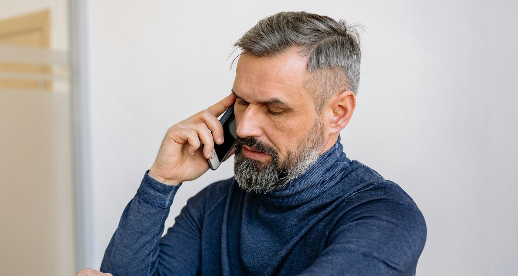 man talking on cell phone