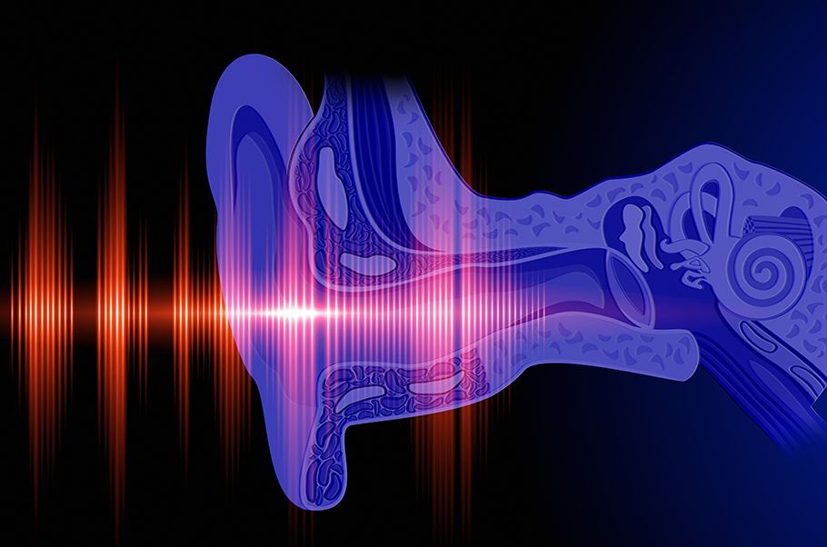 Stylized soundwave graphic.