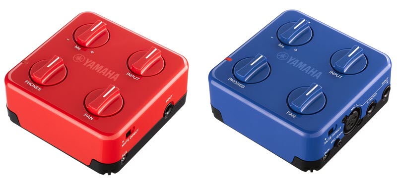 SessionCakes Two square controllers in different colors.