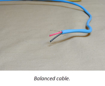 Balanced cable.