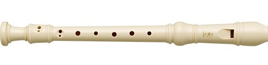 Recorder made of resin.