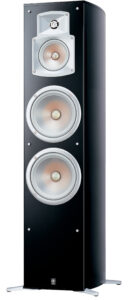 A tall free-standing speaker.