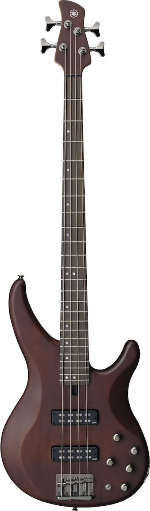 4-string bass guitar with solid mahogany body.