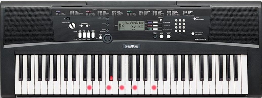 Yamaha EZ-220 keyboard.
