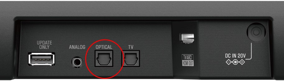 Step 2: Find Optical Input on Soundbar