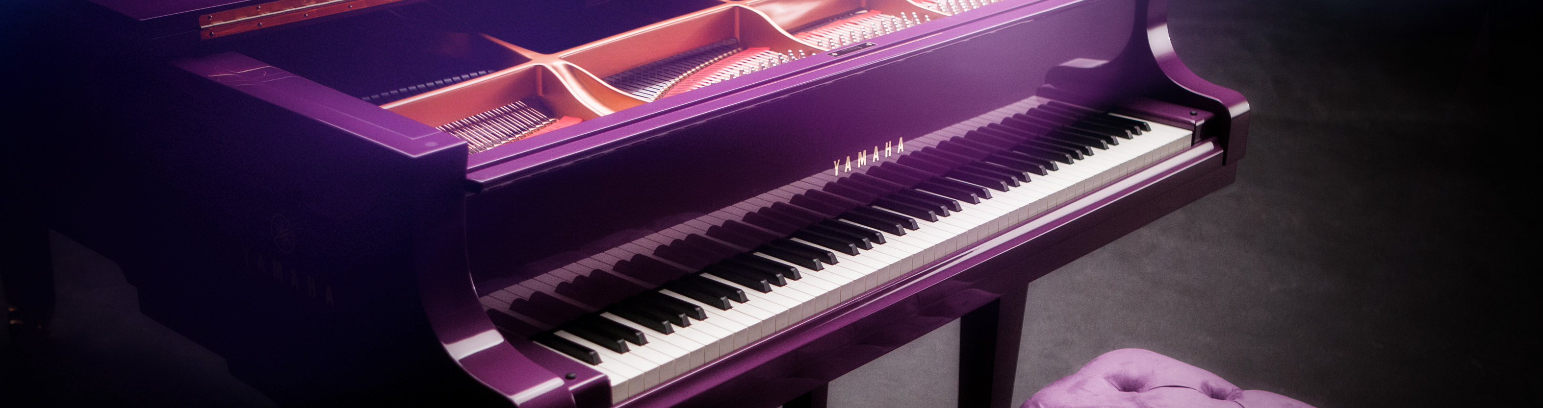 purple keyboard instrument
