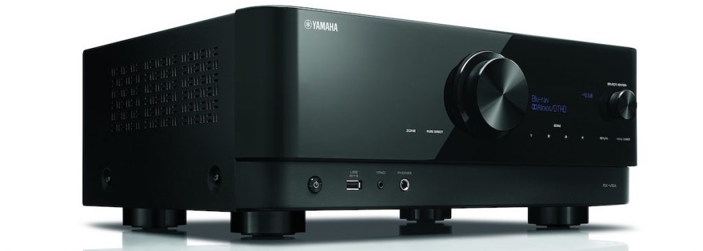 A Yamaha RX-V6A AV receiver.