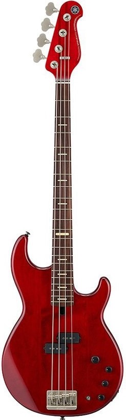 Peter Hook electric bass guitar with maroon finish.