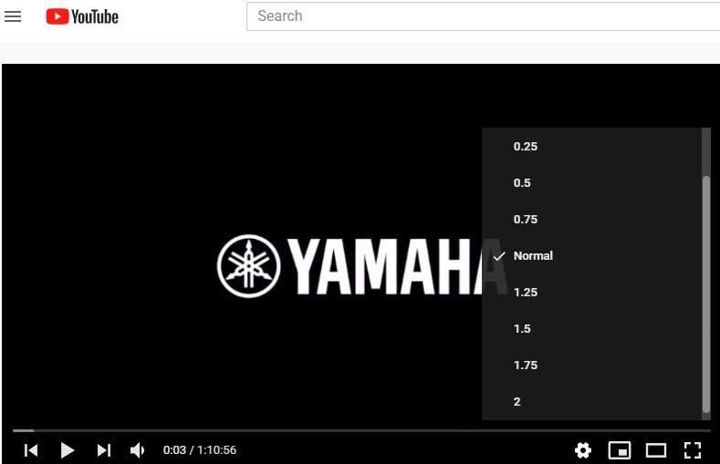 youtube app playback speed not available