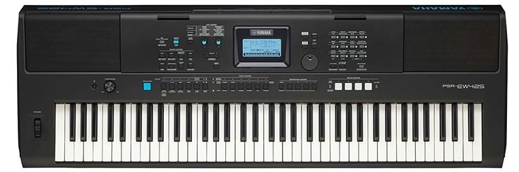 An electronic keyboard musical instrument.