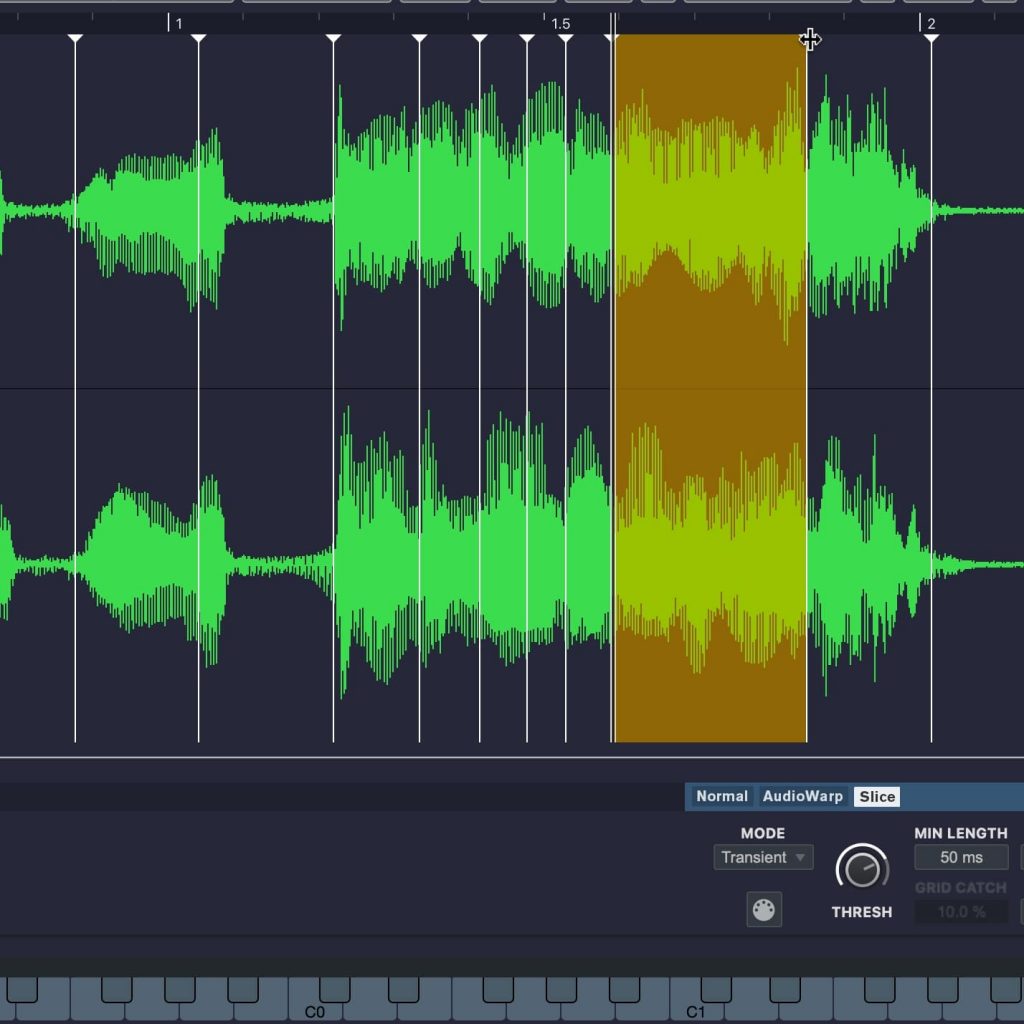 Screenshot of sound waves.