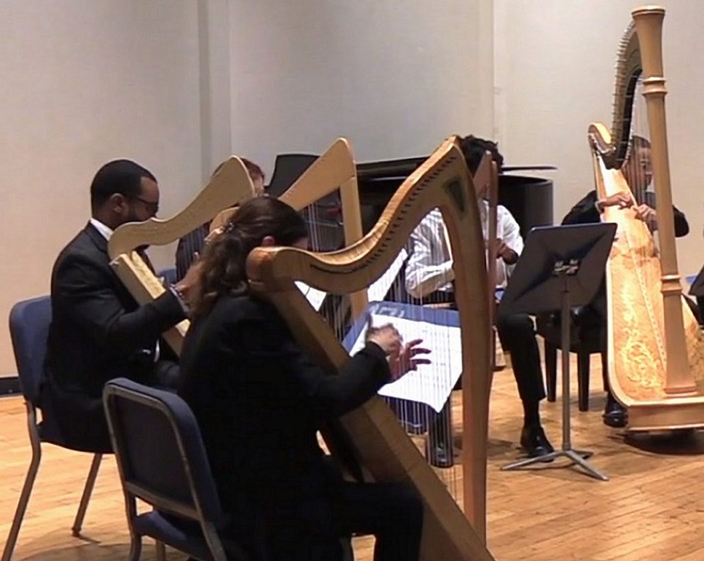 Tennessee State University's harp ensemble