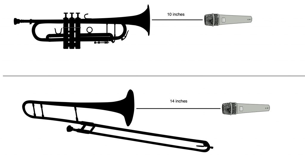 Graphic comparing microphone placement.