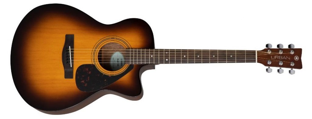 Two-toned acoustic guitar.
