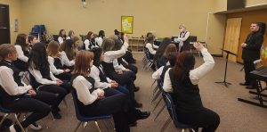choir class at Liberty Middle School