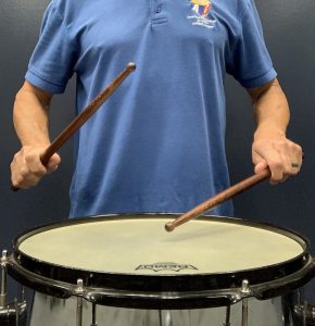 proper snare drum stroke