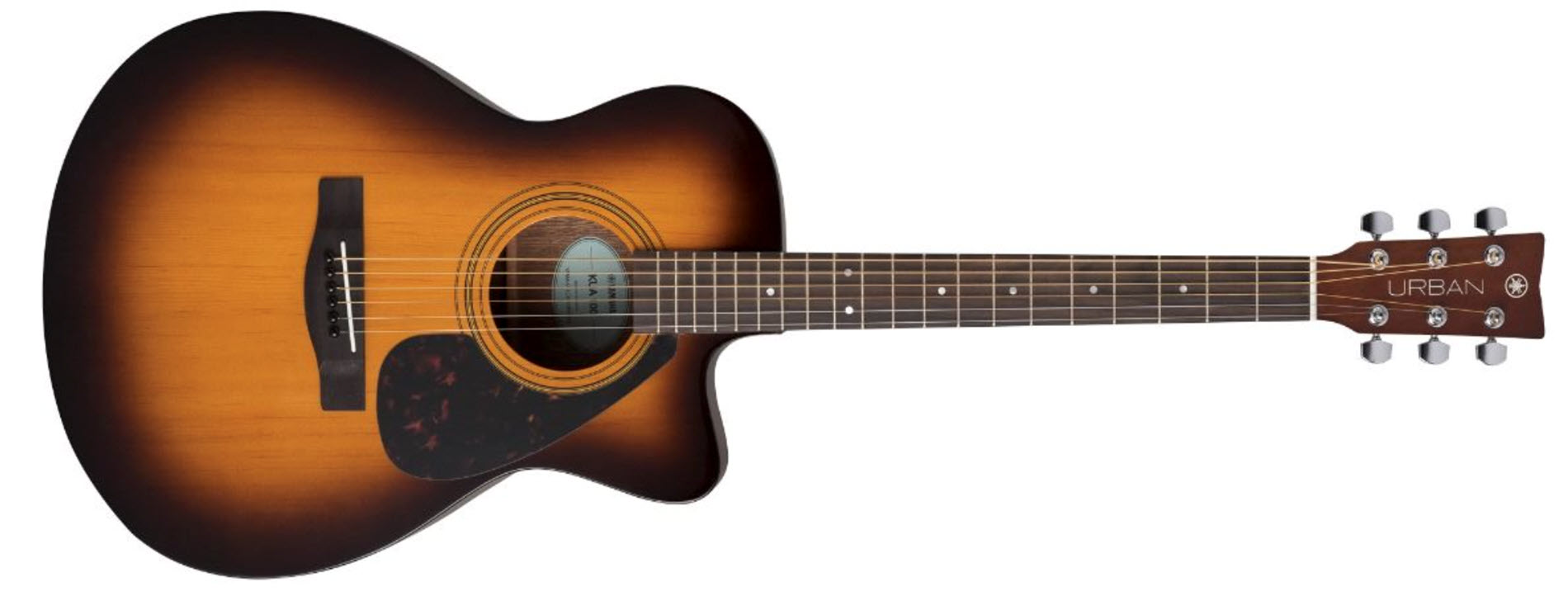 Two toned acoustic guitar.