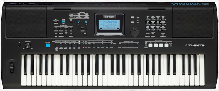 A small electronic keyboard musical instrument.