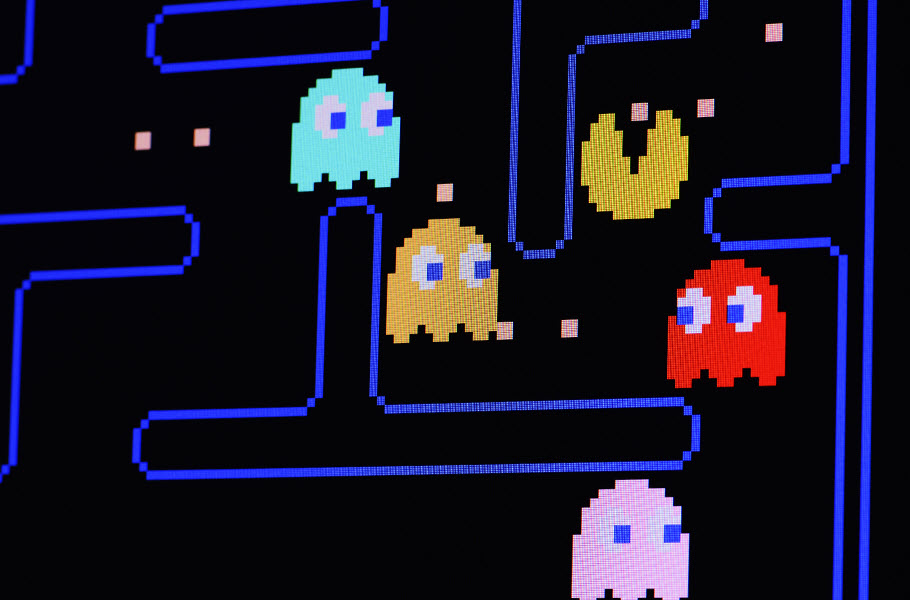 Screenshot of Pac-Man game.