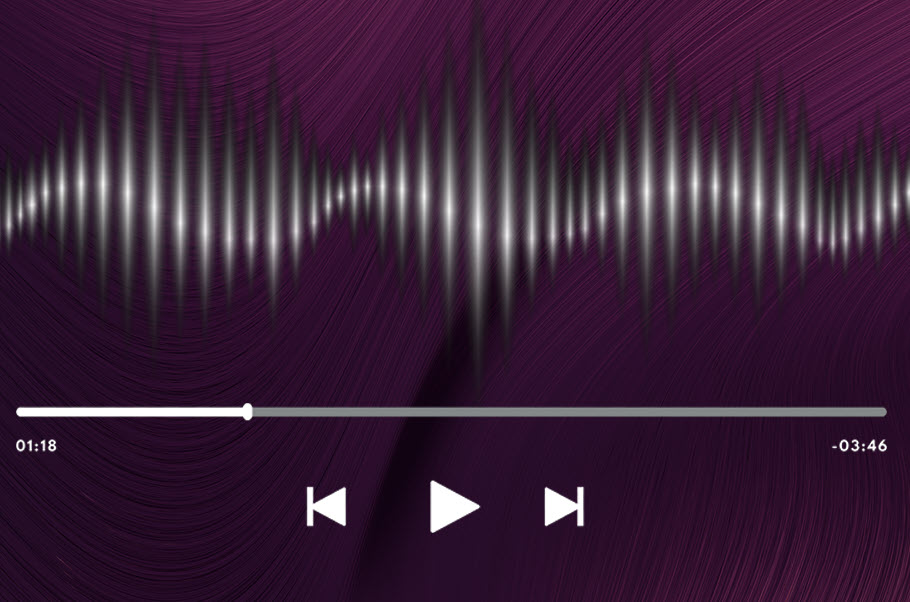 Graphic of a waveform on a screen.