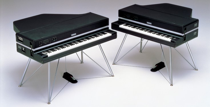 Two electric pianos.