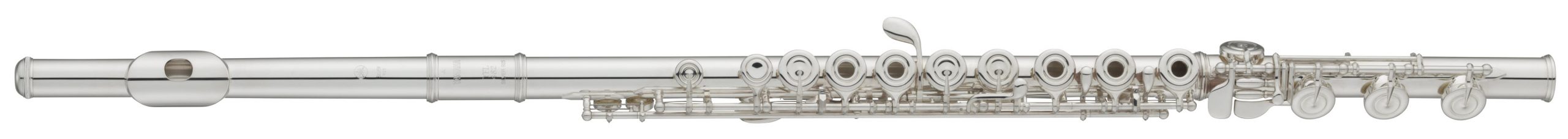 Silver flute.