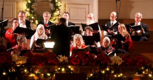 church choir singing during holidays