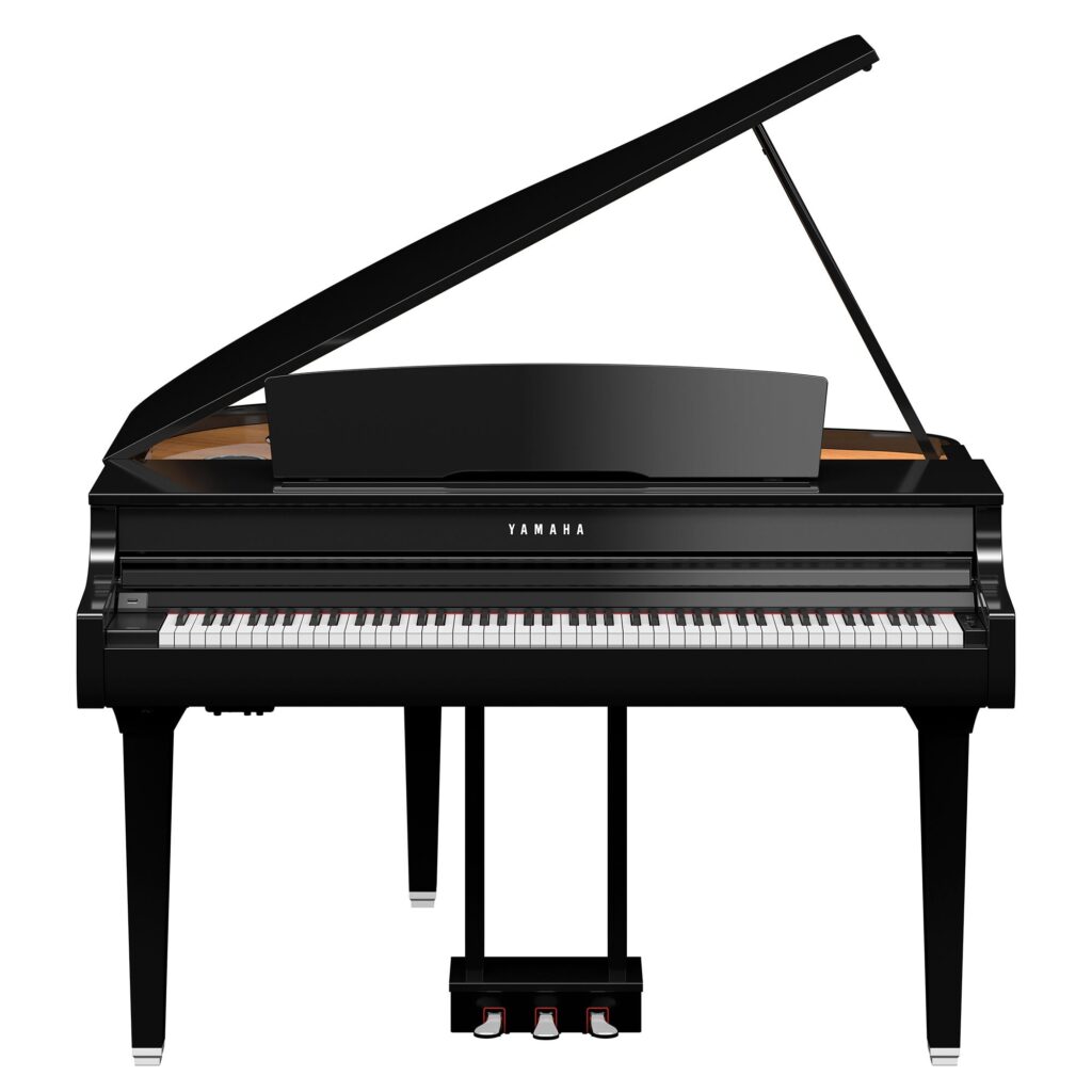 Digital mini-grand piano.