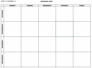 blank weekly planning page for all classes