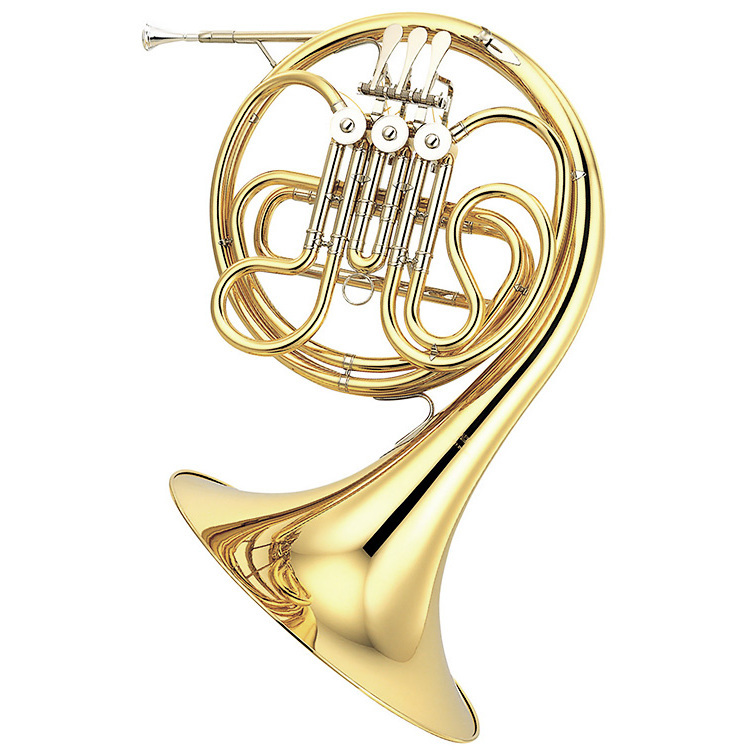Gold and silver horn.