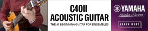 The C40II Acoustic Guitar is the number one beginning guitar for ensembles.