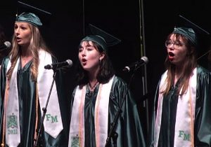 three students from Fort Myers high School singing