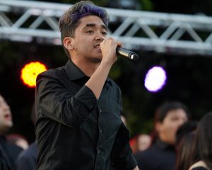 male singer at West Covina High School