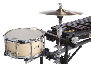 closeup of cymbal and snare drum attached to Multi-Frame II