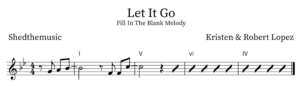 Notation of the song "Let it Go"