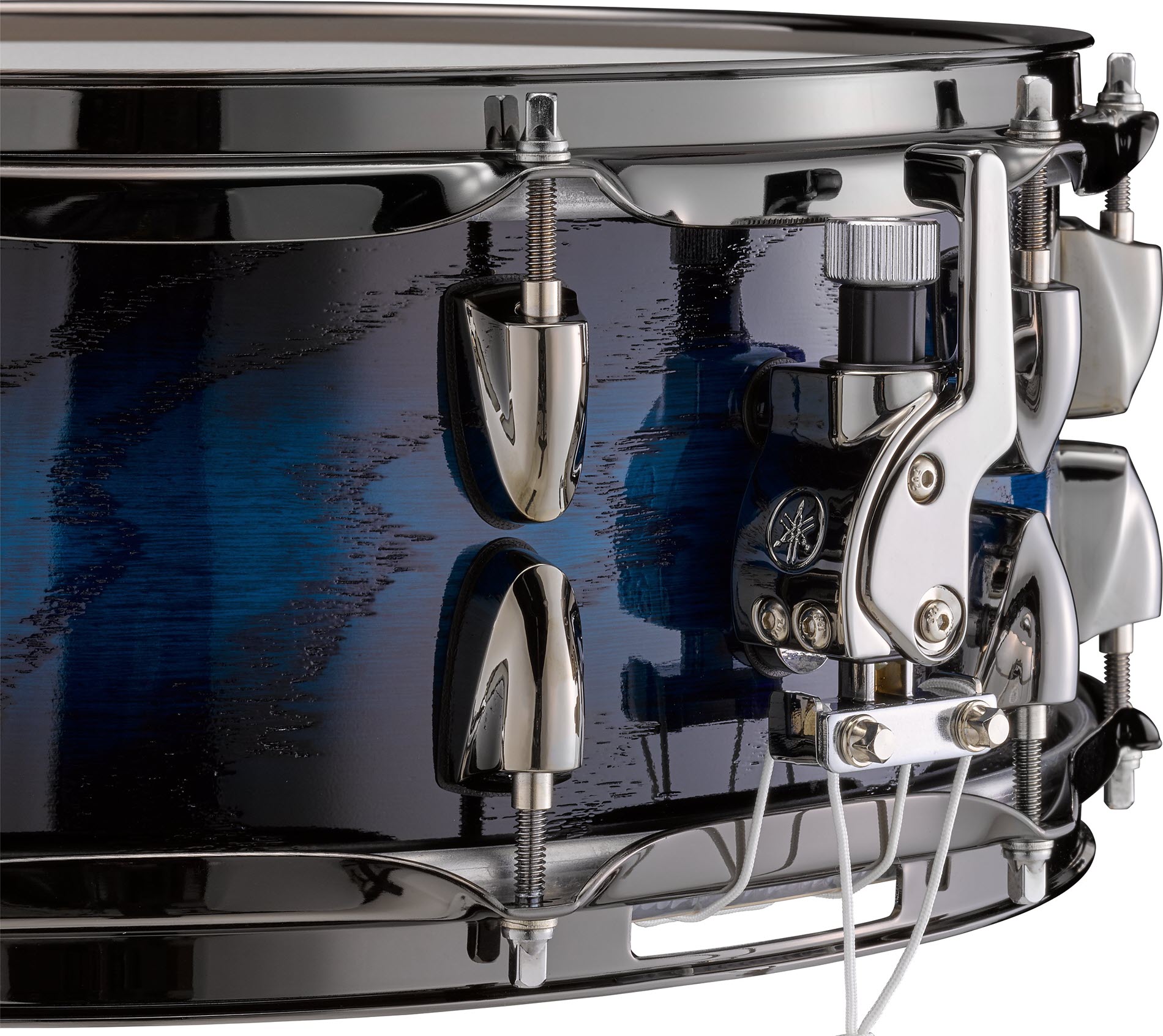 Closeup of snare drum lever.