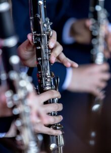 ensemble of clarinet players