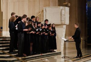 small choir performing 