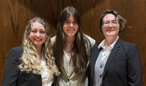 Mia Foley, Kacee Sanders and Dr. Brittan Braddock