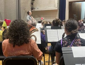 rehearsal at Southeastern Women in Music Symposium