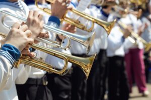 marching band trumpets