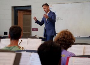 Douglas Brown during rehearsal